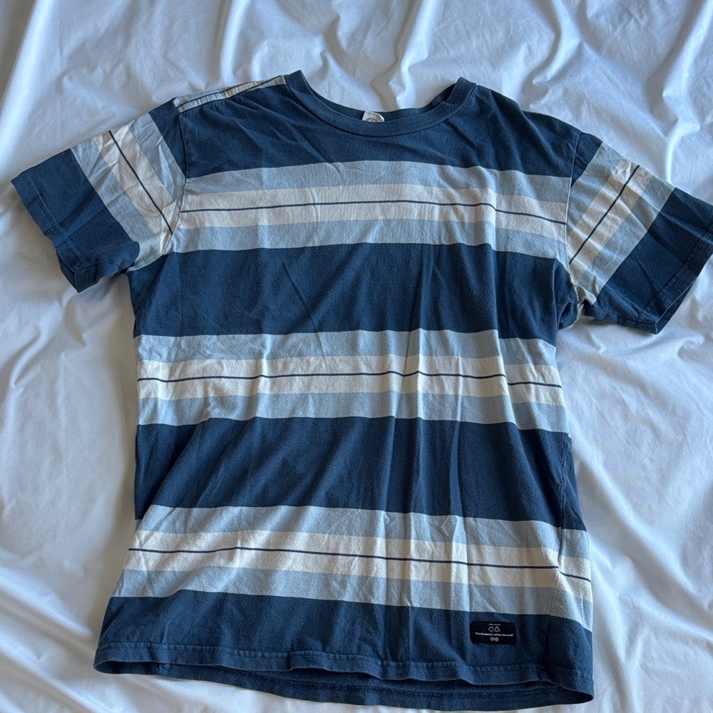 RVCA Blue Striped Shirt
